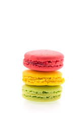 Macaron isolated on white