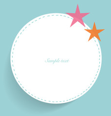 Cute note papers, ready for your message. Vector illustration.