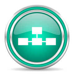 database green glossy web icon