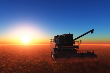 Fototapeta premium machine for harvesting