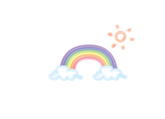 Rainbow and the sunshine