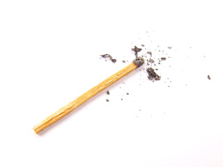 burnt and unused matchsticks