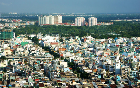 Impression panaromic of Asia city on day