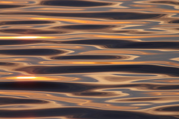 water texture steel sunset orange