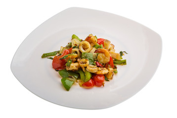 Seafood with vegetables