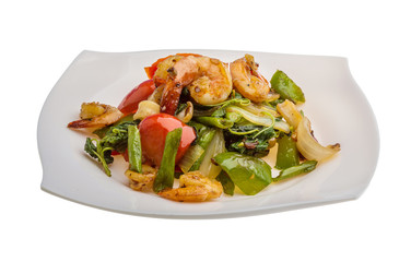 Seafood with vegetables