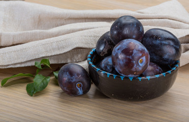 Ripe fresh plum