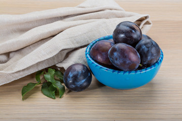 Ripe fresh plum