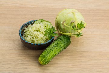 Kohlrabi salad