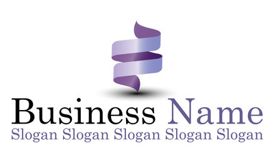 Logo ruban mauve