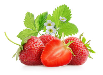 strawberry isolated on white
