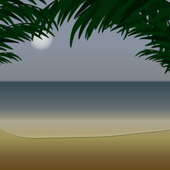 Obraz na płótnie Canvas Ocean view from the coast