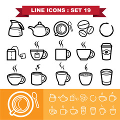 Line icons set 19