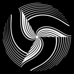 Abstract rotation design element.