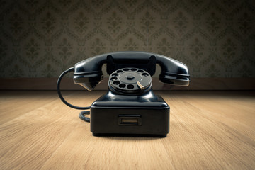 Black 1950s phone