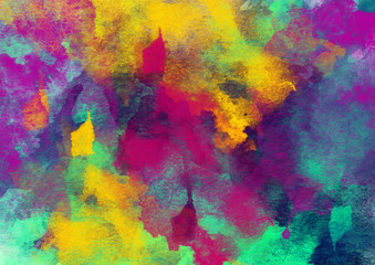 Bright Watercolor Background with original colors