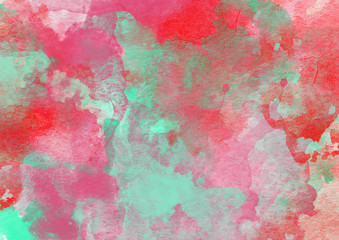 Red and green Colorful Watercolor Background.