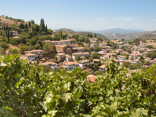 View over the turkish village of Sirince