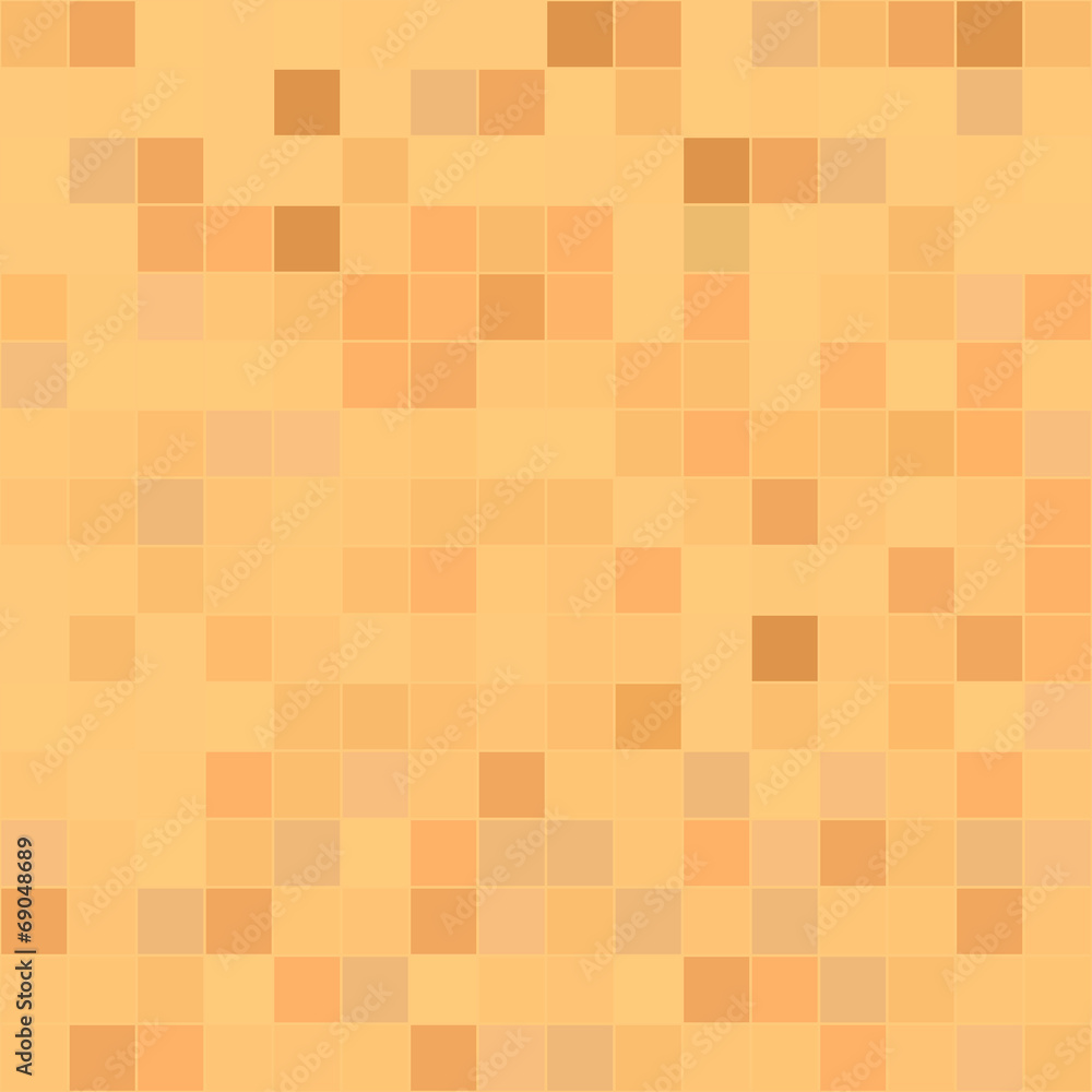 Poster brown seamless pattern with squares shapes.
