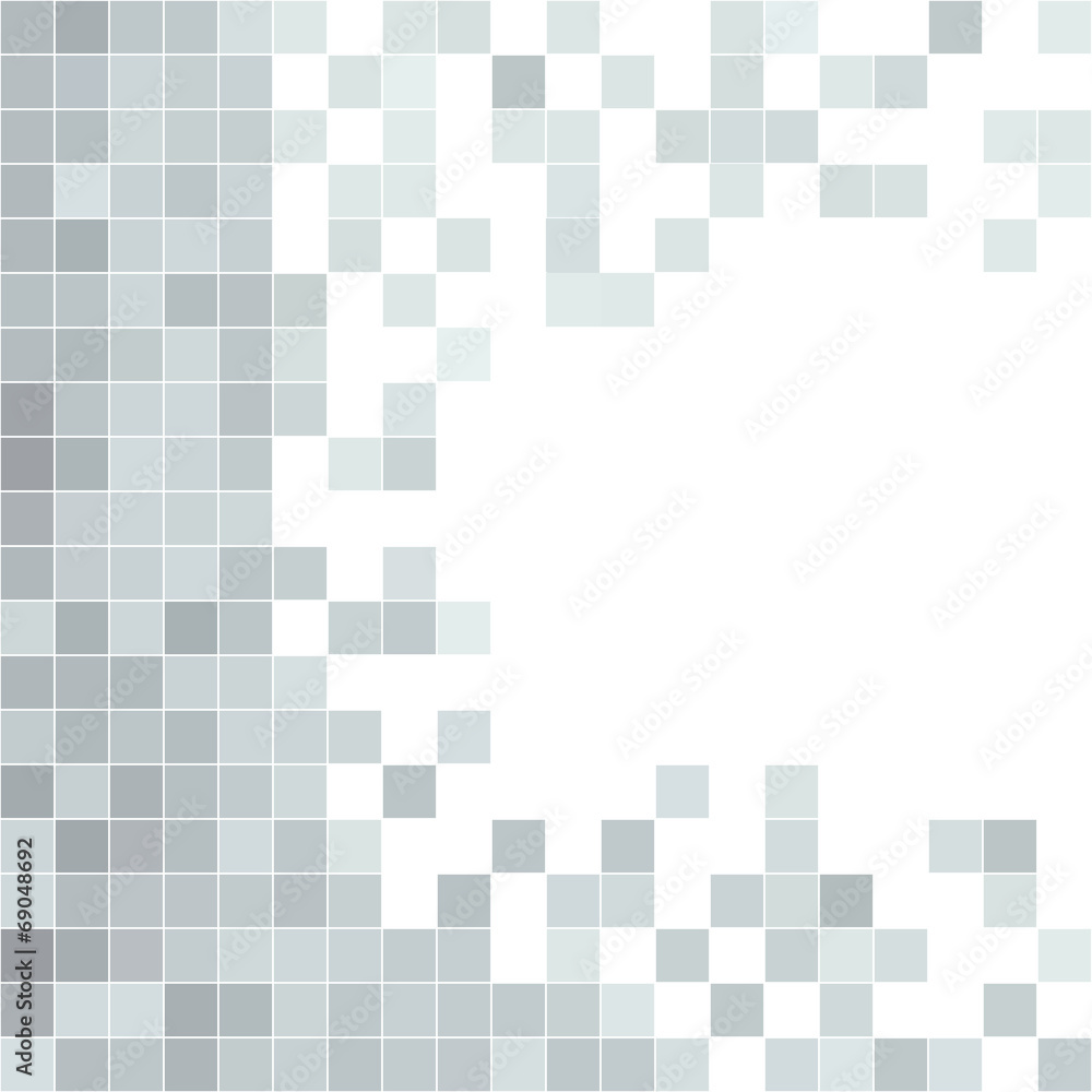 Poster grey seamless pattern with squares shapes.