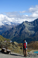 Fototapeta premium Wanderweg in den Alpen