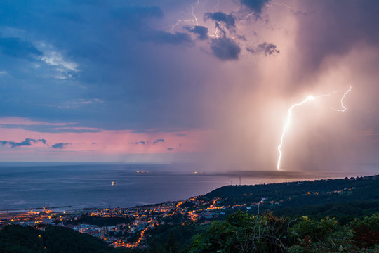 Fulmine in Golfo di Trieste