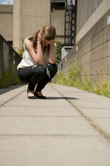 Distraught Woman