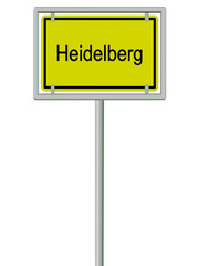 Heidelberg - Ortsschild