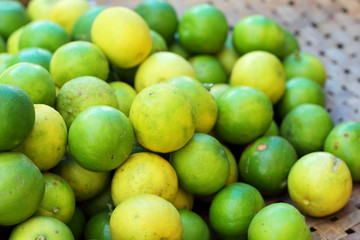 fresh lemon in the market