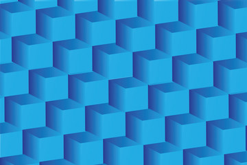 abstract image of cubes background in blue
