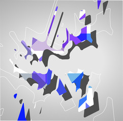 Futuristic background, geometric illustration.