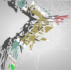 Futuristic background, geometric illustration.