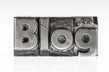 Blog in Bleibuchstaben