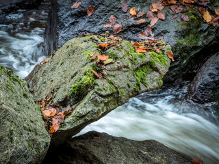 Bach mit fließendem Wasser