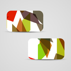 Vector business-card  set for your design