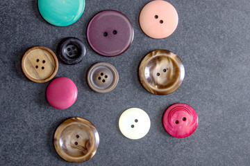 collection of buttons