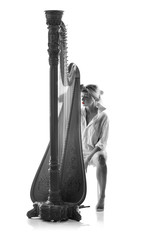 Woman with harp
