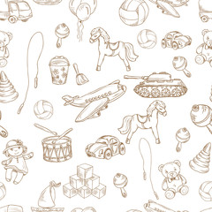 Toys seamless pattern