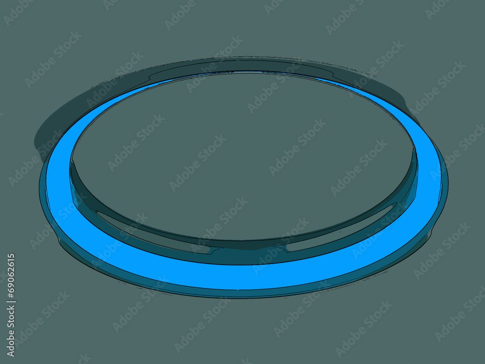 Poster blank button or switch shows copy space