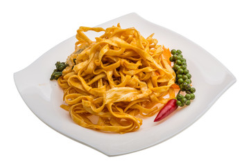 Fried noodles with vegetables
