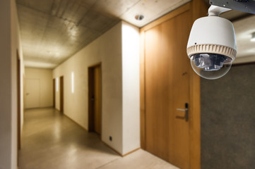 CCTV Camera Operating inside dormitory or apartment