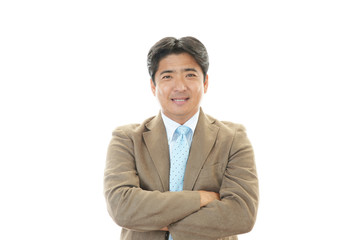 笑顔のビジネスマン