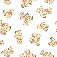 可愛い熊のパターン