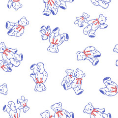 可愛い熊のパターン