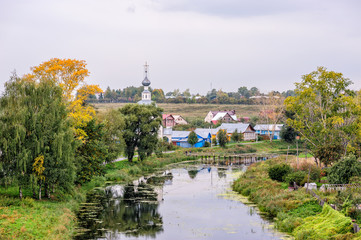 Old russian town Suzdal at autumn