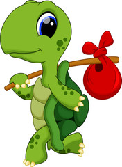 Obraz premium Cute turtle cartoon