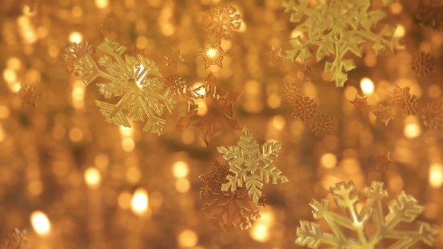 キャンドルと雪の結晶4