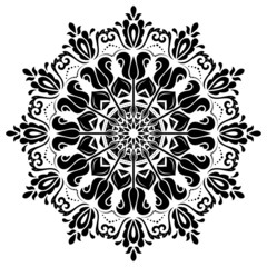 Damask Seamless Pattern. Abstract Background