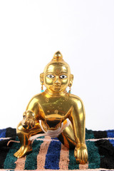 Sculpture of Lord Baby Krishna. Laddu Gopal, Lalan