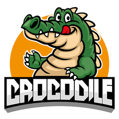 Fototapeta premium cartoon of crocodile mascot